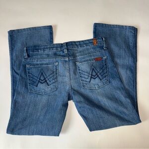 7 For All Mankind Light Blue Boot Cut Jeans